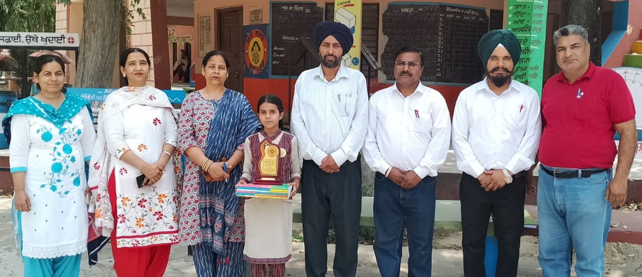 Amarpreet Kaur of Government School Rampur Jhanjowal passed the NMMS examination.